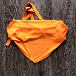 Shein Cropped Orange Top with Straps in the back
